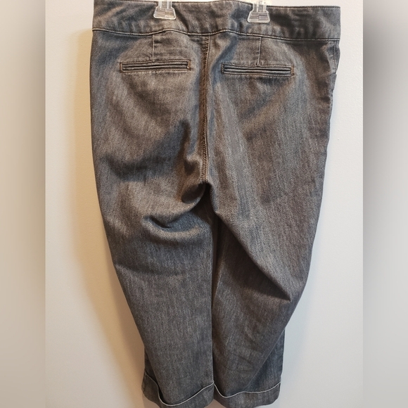 Axcess Stretch Favorite Fit Black Cuffed Crop Pant With Button Tab Detail, 10 - Picture 3 of 8